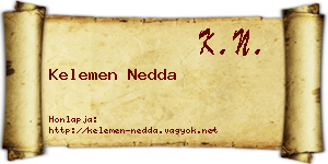Kelemen Nedda névjegykártya