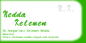 nedda kelemen business card